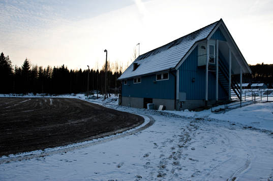 Visseltofta: Grusplan, klubbstugan