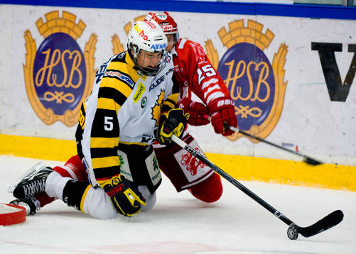 Adam Larsson, Skellefteå och Martin Sonnenberg, Timrå