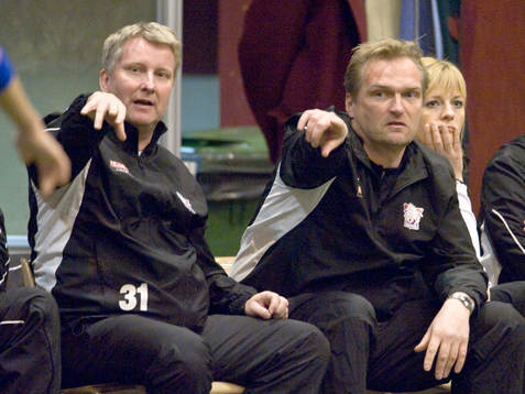 Peter Johansson och Jörgen Pettersson, tränare, Linköping