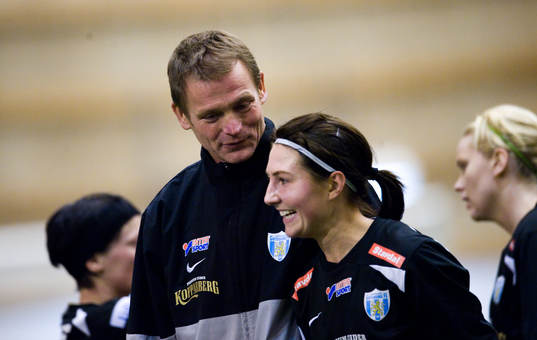 Torbjörn Nilsson, tränare, Göteborg och Anna Ahlstrand,