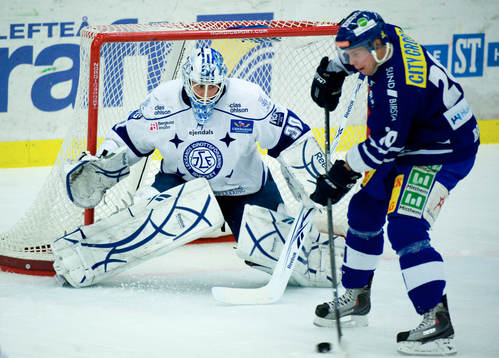 Joacim Eriksson, Målvakt Leksand och Mikael Romö,