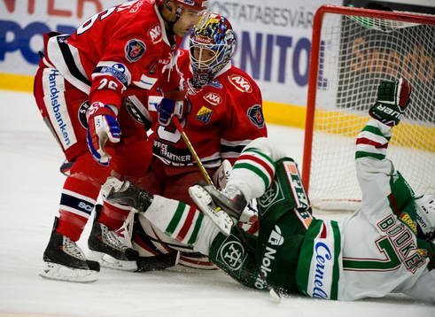Yanick Lehoux och Pontus Sjögren, målvakt, Södertälje