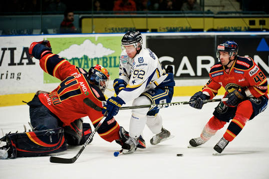 Gustaf Wesslau, målvakt, och Kyle Klubertanz, Djurgården,