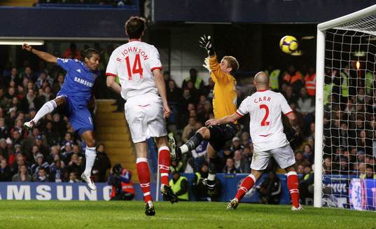 Florent Malouda, Chelsea, gör mål