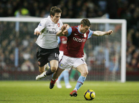 James Milner, Aston Villa och Aaron Ramsey, Arsenal i