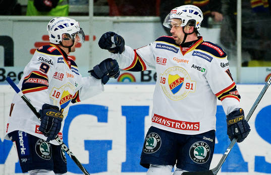 Kristofer Ottosson och Nichlas Falk, glädje, jubel