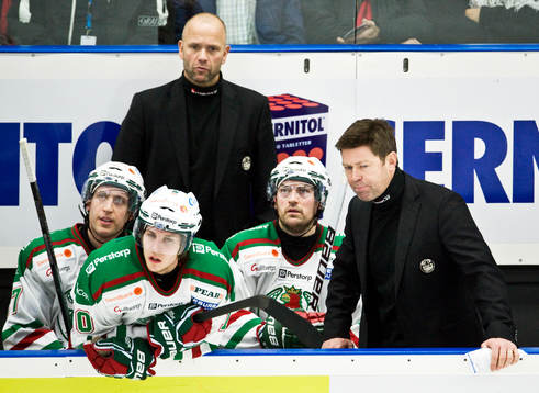 Tommy Sjödin, assisterande tränare och Gunnar Persson,