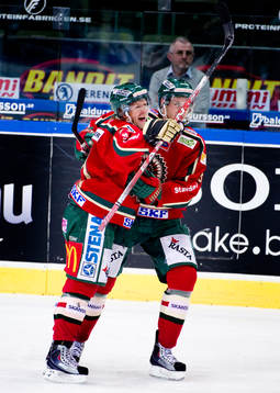 Tomi Kallio och Christian Bäckman, glädje, jubel