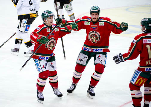 Tobias Viklund och Joakim Andersson, glädje, jubel