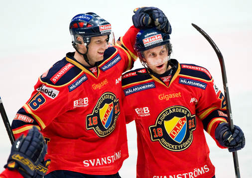 Michael Holmqvist, och Tim Eriksson, Djurgården  (Jubel)