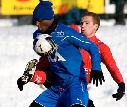Christoffer Andersson, Helsingborg och Joe Sise, Halmstad