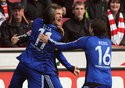 Marcell Jansen, Hamburg, (Jubel)