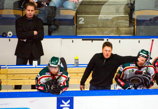 Ulf Dahlén och Stephan Lundh, tränare, Frölunda
