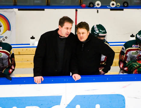 Ulf Dahlén och Stephan Lundh, tränare i Frölunda