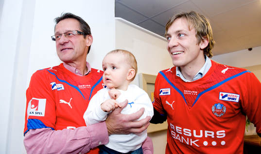 Erik Edman, Helsingborg och Bengt Persson, VD, Ekeby