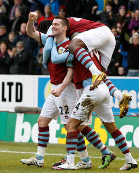 David Nugent, Burnley. (Jubel)