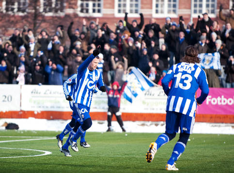 Hjalmar Jonsson, IFK Göteborg. Jubel