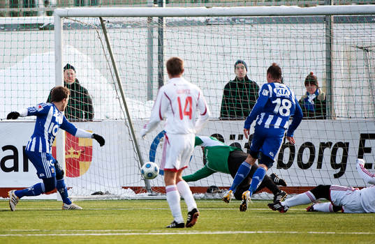Tobias Hysén, IFK Göteborg, gör 1-1