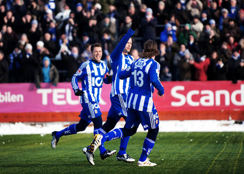 Hjalmar Jonsson, IFK Göteborg. Jubel