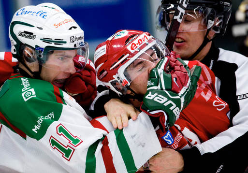 Mattias Sjögren, Rögle, och Sebastian Erixon, Timrå