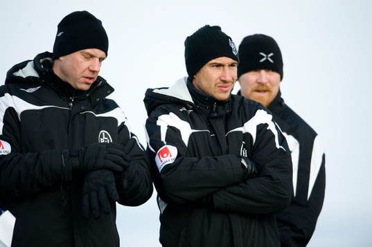 Hans Eklund, Henrik Larsson och Jörgen Petersson,