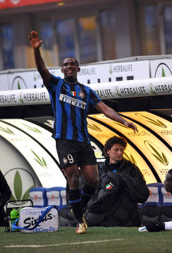 Samuel Etoo, glädje, jubel