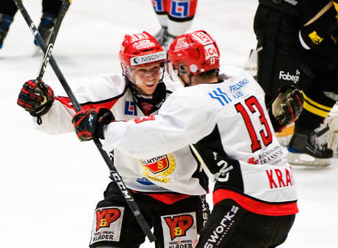 Johan Andersson och Jimmie Kraft, glädje, jubel