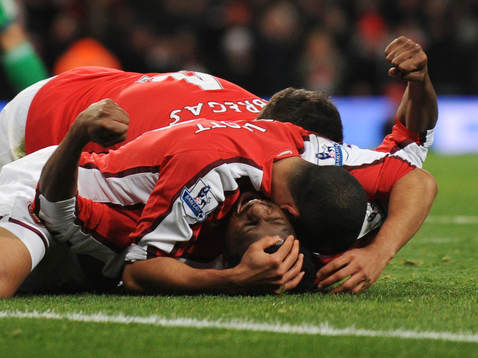 Abou Diaby, glädje, jubel