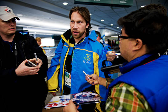 Peter Forsberg, autografjägare, autograf