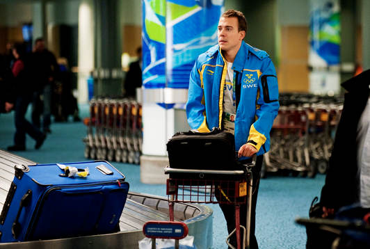 Mattias Weinhandl med bagage