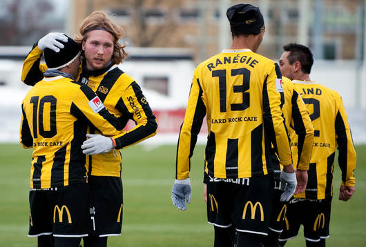 Fotboll, Träningsmatch, Emil Wahlström. Paulinho, Mathias