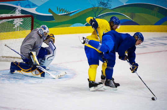 Jonas Gustavsson, målvakt, Douglas Murray och Nicklas