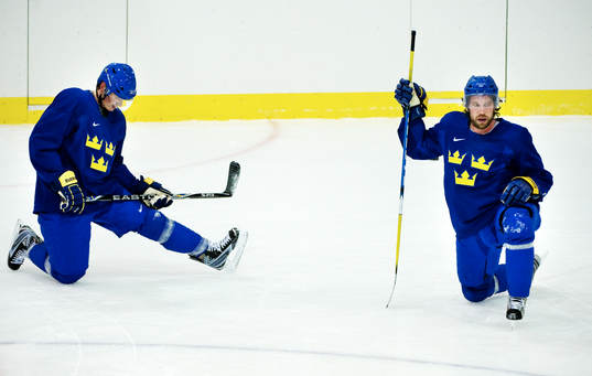 Loui Eriksson och Peter Forsberg