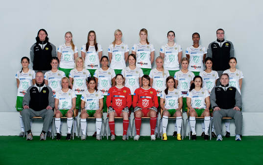 Fotboll, Dam, Damallsvenskan, Hammarby, Lagbild