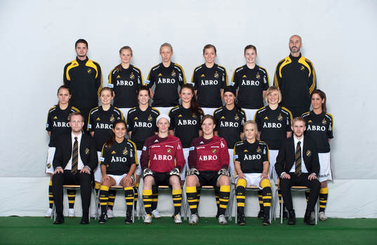 Fotboll, Dam, Damallsvenskan, AIK, Lagbild