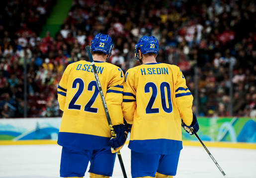 Daniel Sedin och Henrik Sedin, Sverige