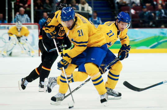 Patric Hörnqvist och Peter Forsberg, Sverige