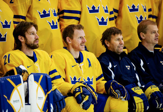 Peter Forsberg, Daniel Alfredsson och Mats Näslund,