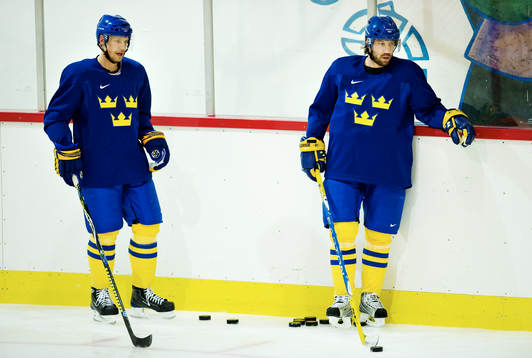 Nicklas Lidström och Peter Forsberg
