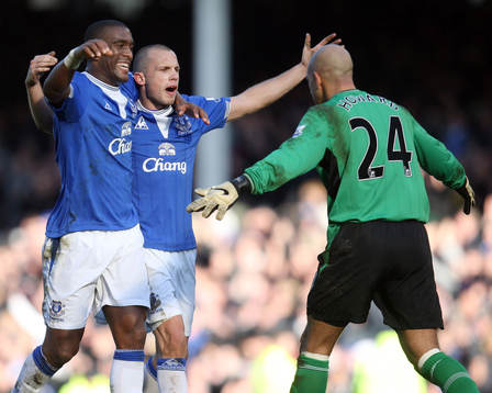 Fotboll, engelsk, Premier League, Everton - Manchester