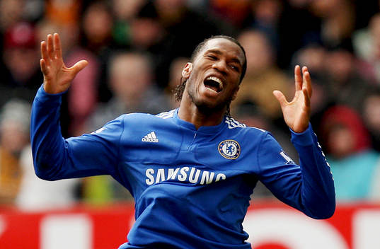 Didier Drogba glädje, jubel
