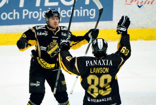 Patrik Bergström, och Lucas Lawson, glädje, jubel