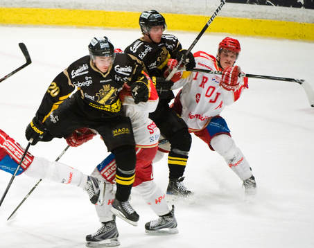 Daniel Bång, Oscar Ahlström, AIK och Daniel Karlsson,