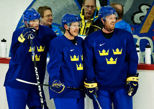 Loui Eriksson, Daniel Alfredsson och Johan Franzén