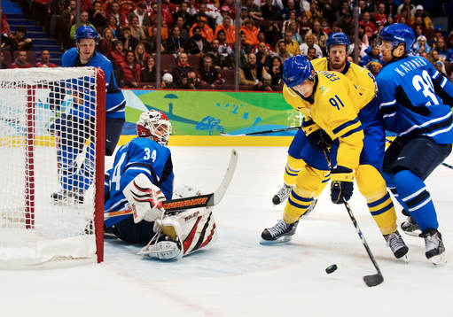 Loui Eriksson, Sverige, gör 1-0 (Mål) bakom Miikka