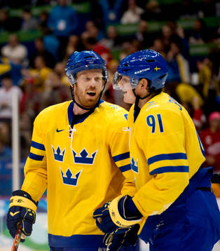 Johan Franzén, Loui Eriksson, Sverige jubel