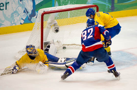 Tomas Kopecky, Slovakien gör mål bakom Henrik Lundqvist,