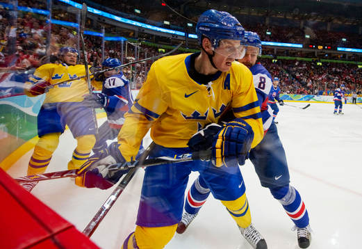 Daniel Alfredsson, och Samuel Påhlsson, Sverige. Martin