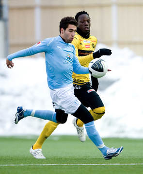 Jimmy Durmaz, Malmö FF och Amadeija Rennie, Elfsborg