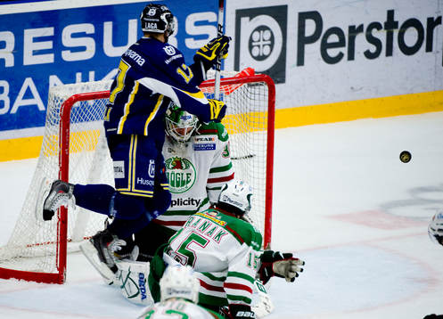 Andreas Falk, HV 71 och Cristopher Nihlstorp, målvakt,